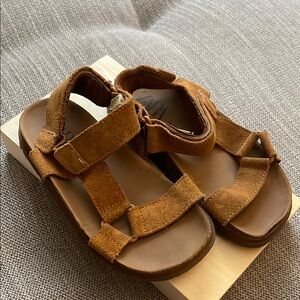Zara- Brown Leather Sandals (Toddler size 26)